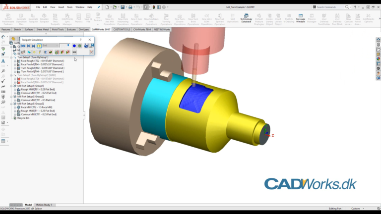 Read more about the article Lær CAMWorks – Simpelt Mill-Turn